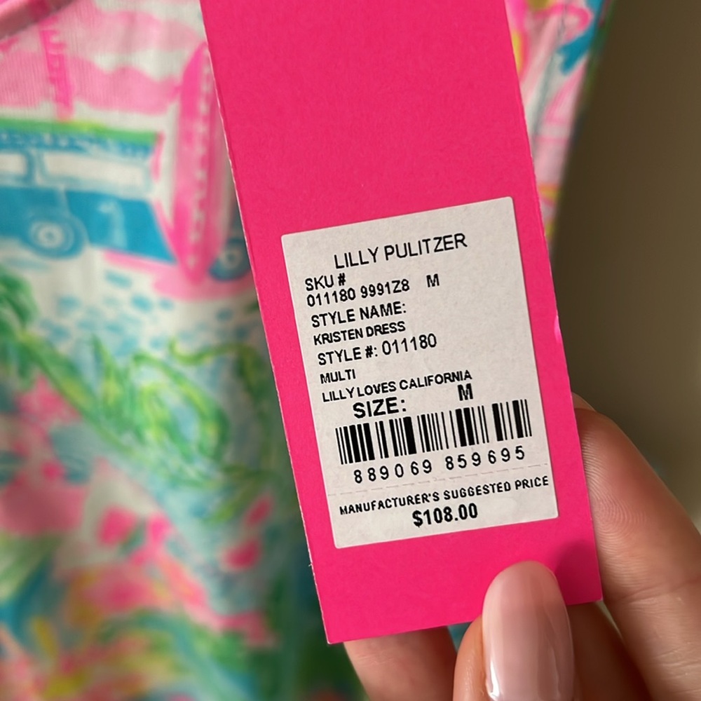 NWT Lilly Pulitzer - Lilly loves California Kristen dress - size medium - Picture 3 of 8